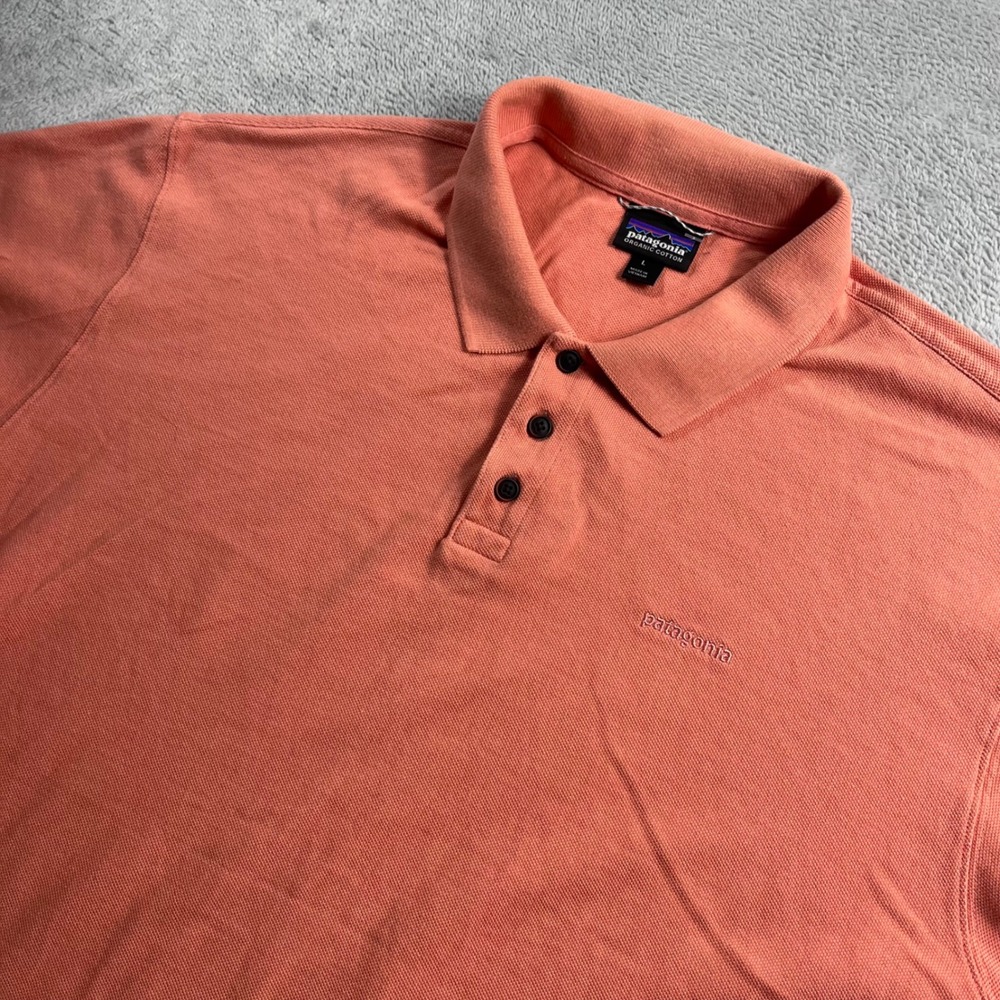 Patagonia Mens Squeaky Clean Polo Shirt Melon Melon Orange Large 53150 SP20